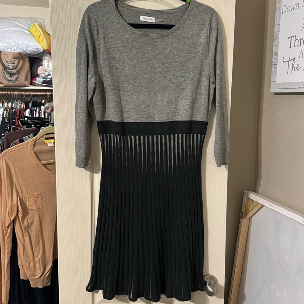 Three-quarter length sleeve Calvin Klein never been worn dress